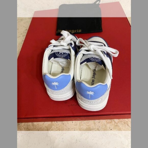 Palm Angels NIB Boy's Palm University Low-Top Leather Sneakers, (Size 13) (31EU) - Picture 4 of 6
